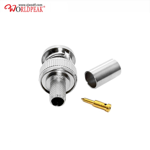 Nhà máy cung cấp <span class=keywords><strong>BNC</strong></span> Nam cắm uốn cho lmr195 RG59 <span class=keywords><strong>rg8x</strong></span> mạ H-155 nicklel Cáp RF kết nối đồng trục coax (RF) trong kho RoHS - Product Image 6