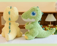Nouveau style de jouet en peluche Dragon vert assis, queue longue, grands yeux, Dragon en peluche, prix d'usine, Dragon bébé Kawaii