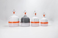 Nouveau Design Pliable Lanterne Ampoule E27 USB Batterie De Charge Portable Matière Première Rechargeable D'urgence Camping Led Ampoules Lumières