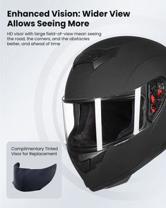 Casque de <span class=keywords><strong>moto</strong></span> intégral ILM neuf à <span class=keywords><strong>prix</strong></span> <span class=keywords><strong>d</strong></span>'usine, à <span class=keywords><strong>d</strong></span>égagement rapide, certifié DOT, coque ABS pour motocross et <span class=keywords><strong>moto</strong></span> de route, modèle 317, toutes versions - Product Image 4