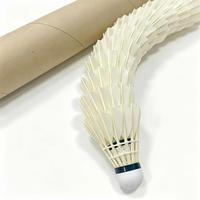 Volants de badminton professionnels hybrides légers de niveau tournoi, en plumes d'oie droites, durables et de haute qualité