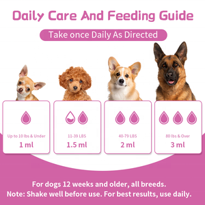 Kolagen peliharaan cairan tetes anjing dukungan kekebalan tubuh anjing cairan Hip bersama anjing cairan kulit cairan kesehatan hewan peliharaan suplemen kesehatan - Product Image 6