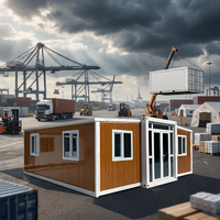 Maison mobile modulaire de haute qualité en structure acier de 40 pieds, préfabriquée, portable, extensible, pour appartement, bureau ou logement secondaire