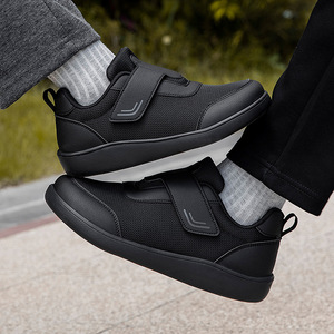 Chaussures de marche rétro les plus vendues, fermeture chaussette, semelle intermédiaire en caoutchouc légère, semelles souples, soutien de la voûte plantaire, tige en cuir véritable, résistantes aux taches - Product Image 2
