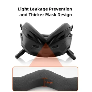 Housse de masque facial pour coussinet pour les yeux pour <span class=keywords><strong>DJI</strong></span> FPV COMBO/<span class=keywords><strong>AVATA</strong></span> lunettes <span class=keywords><strong>V2</strong></span> matériel respectueux de la peau éponge Drone accessoires - Product Image 4