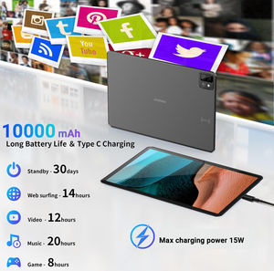 แท็บเล็ต OEM ขนาด 11 นิ้ว Qualcomm Octa Core ระบบ Android 14 แรม 8GB รองรับ 4G LTE Wi-Fi NFC USB-C สำหรับธุรกิจ คอมพิวเตอร์พกพาขนาดเล็กพร้อม NFC - Product Image 4