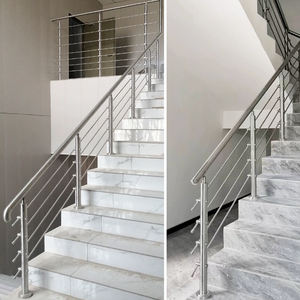 Outdoor Adjustable Stair Hand Railing Laser Cut Stair Railing Balustrades <strong>Handrails</strong> Glass Railing For Stairs - Product Image 6