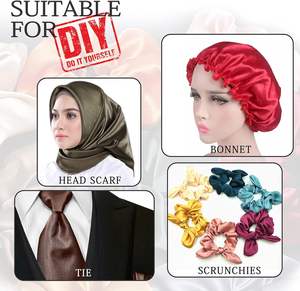 Tissu en satin de soie 100% pur - Résistant aux plis et écologique, jacquard pour robes et vêtements de nuit pour filles - Product Image 5