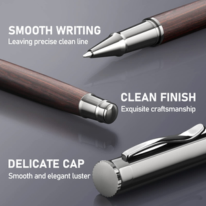 Sang Trọng Thân Thiện Với Môi Cao Cấp Kim Loại Bút Bi Cổ Thanh Lịch Bằng Gỗ Twist Con Lăn 1.0Mm Chiều Rộng Văn Bản Kinh Doanh Quà Tặng Văn Phòng - Product Image 3