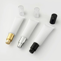 Pompa kosmetik tanpa udara Perawatan Kulit 30 ml, wadah kosmetik plastik lembut tabung kemasan kedap udara 50 ml