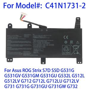C41N1731-2 baterai Laptop untuk ASUS ROG Strix S7D S5D G531G G531GV G531GM G531GU G532L G512L G512LV G712 15.4V 66WH - Product Image 2