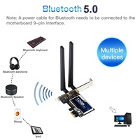 Tarjeta de Red WiFi 5 AC1200 de Doble Banda Mini PCI-Express 802.11ac 1200Mbps RTL8822CE, Tarjetas WiFi y BT5.0 PCIe