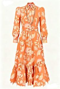 Vestido Largo Estampado <span class=keywords><strong>de</strong></span> Moda Francesa para <span class=keywords><strong>Mujer</strong></span>, Estilo Vacacional, Primavera 2026, Siete Colores - Product Image 6