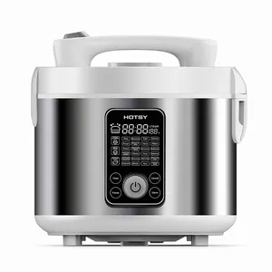 HOTSY HOT-X5A 5L Stainless Steel Large Capacity Electric Rice Cooker Multifunction Kitchen Home Appliance