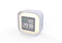 LED Digitaler Wecker Einstellbare Hintergrund beleuchtung Stoff anzeige Stimmungs licht Elektronische Zeit Schlummer Tisch Schreibtisch Wand Retro Wecker