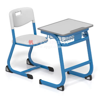 Nouvelle salle de classe d'école en bois ergonomique moderne Standard salle de formation étudiant étude bureau et chaise simples