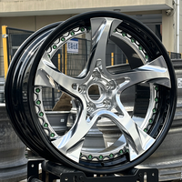 Jantes forgées sur mesure 5*112 5*114.3 5*120 Deep-Dish 20 21 22 Noir Argent Chromé Poli en Alliage d'Aluminium pour M3 M4 G30 C63 E63