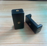 Support de trépied universel pour téléphone portable en plastique, vis 1/4, clip réglable, étanche, rotation à 360 degrés, compatible avec les mobiles