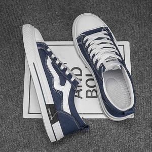 Zapatos de Lona de Estilo Urbano Modernos <span class=keywords><strong>y</strong></span> a la Moda para Hombre, de Corte Bajo, Resistentes al Desgaste <span class=keywords><strong>y</strong></span> Antideslizantes, Zapatos Casuales - Product Image 6
