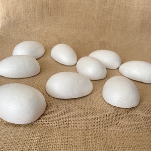 Hongen HE HEF083 7cm Halbweiße DIY Polyfoam Styropor Ostereier für Osterdekorationen China OPP-Beutel - Product Image 3
