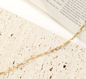 パーソナライズされたカスタム名ネックレスステンレススチール18Kペーパークリップネックレスミニマリストジュエリー女性用ギフト - Product Image 4