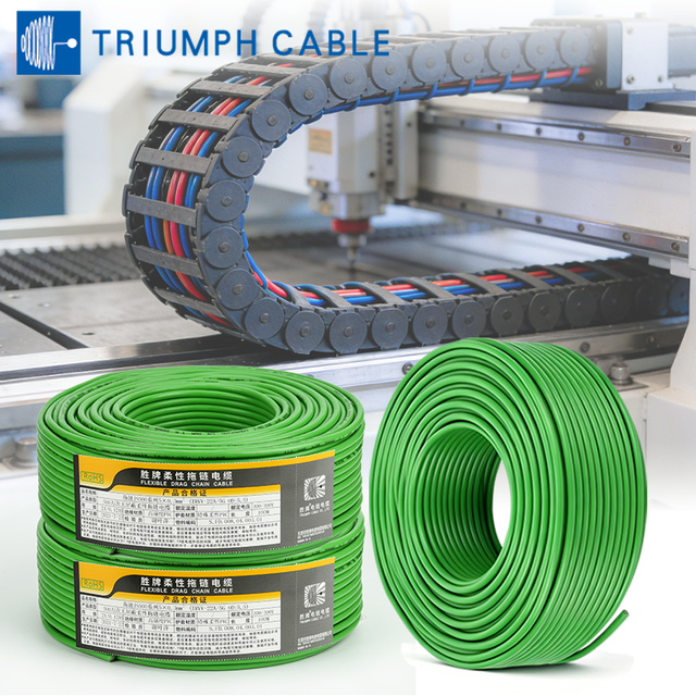 High Speed Robotic Arm Cable Braid Shielding Data Cables TPE Flexible Cable for Automated Production Line Drag Chain Cable