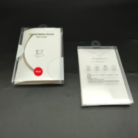 Boîtes d'emballage en plastique pliables à fond auto-scellant imprimées sur mesure, PET/PVC haute transparence pour crème pour le visage, huile essentielle
