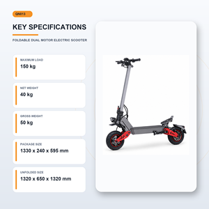 Trottinette Électrique Pliable en Aluminium Double Moteur 3000W 60V 28Ah Autonomie 90KM Vitesse 80KMH Étanchéité IPX5 Pneus Route 11 Pouces Hydraulique - Product Image 6