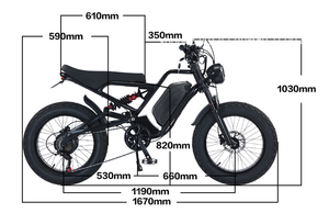 Vélo électrique tout-terrain de haute qualité avec batterie au lithium de 20 pouces, livraison gratuite depuis l'entrepôt américain, moto électrique pour la neige - Product Image 5