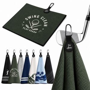 Promotional Printed Logo <b>Microfiber</b> American Football Business Gift With Hook Golf Sports <b>Towel</b> Custom - Product Image 1