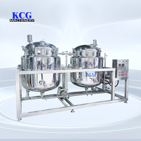 Unité de pasteurisation entièrement automatique à double cuve en acier inoxydable, haute productivité, 115°C, pour la stérilisation des boissons laitières
