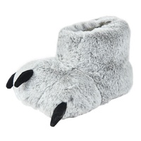 Hiver Chaud Chaussures Douces Funny Animal Paw Slippers Christmas Monster Bear Claw Plush floor Slippers