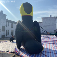 Toucan géant gonflable | Mascotte d'oiseau debout d'extérieur personnalisable de 4mH pour les fêtes d'enfants, les salons professionnels et les festivals
