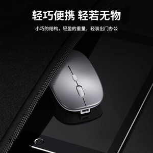 เมาส์บลูทูธพร้อม USB C ชาร์จใหม่ได้ ทำงานเงียบ สำหรับแล็ปท็อปและโทรศัพท์มือถือ ไร้สายแบบพกพา 2.4GHz ลูกกลิ้งสี่ทิศทาง - Product Image 3