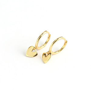Merryshine <span class=keywords><strong>oro</strong></span> placcato S925 argento Sterling Fine piccolo cuore <span class=keywords><strong>orecchini</strong></span> a bottone <span class=keywords><strong>per</strong></span> donna e ragazza - Product Image 5