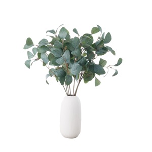 Fleurs d'eucalyptus artificielles CallaFloral vertes, roses, bordeaux, décoration intérieure, artisanat de mariage, style INS - Product Image 5