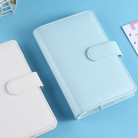 Organiseur de budget design avec enveloppes zippées, classeur de budget, carnet en similicuir de luxe, promotion, couverture rigide A6 PU