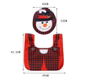 Decorazioni Natalizie per la Casa <span class=keywords><strong>Buon</strong></span> <span class=keywords><strong>Natale</strong></span> 2020 Felice <span class=keywords><strong>Anno</strong></span> Nuovo 2021 Copriwater Babbo <span class=keywords><strong>Natale</strong></span> Decorazioni di <span class=keywords><strong>Natale</strong></span> - Product Image 2