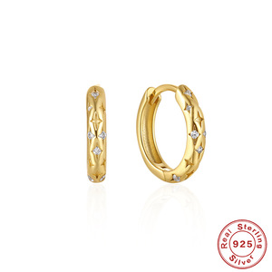 Boucles d'oreilles étoile en argent sterling 925, luxe léger, haut de gamme pour femme, design de niche transfrontalier, bijoux - Product Image 5
