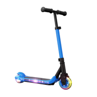 Trottinette électrique pour enfants en gros d'usine : planche unique à pousser, réglable en hauteur, pliable avec roues lumineuses