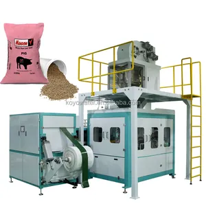Full auto pig feed woven bag packaging machine/25kg Pig feed bag packaging machine/KOYO packaging machine