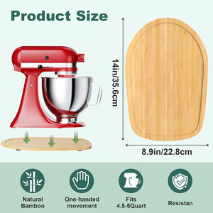 Mélangeur en bambou pour batteur sur socle KitchenAid, compatible avec le bol mélangeur, usage domestique, design moderne et simple - Product Image 3