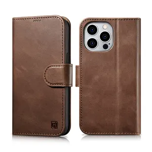 New Arrival Flip Wallet Luxury Card Pocket Phone Case Magnetic Detachable Leather Wallet Case For IPhone 15 Pro