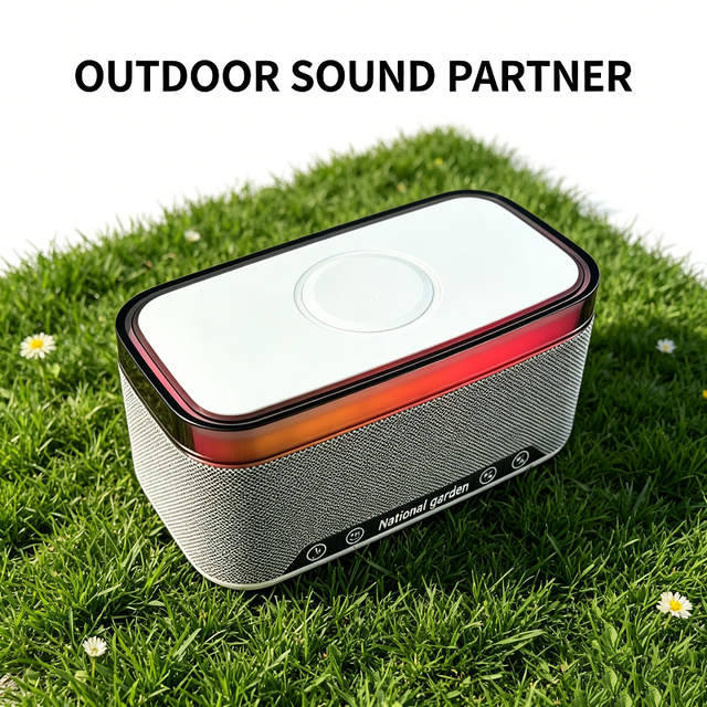 S300  5.3 Speaker Wireless Charging 10W Output White Noise LED Ambient Light TF Card Slot Portable Speaker