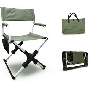 Sac de transport portable en aluminium pour camping, chaise pliante compacte et légère pour sports de plein air, fêtes de plein air, plage et pêche - Product Image 1