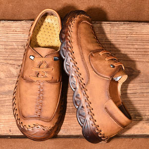 รองเท้าลำลองแฟชั่นสุดเท่สำหรับผู้ชาย, รองเท้าทำมือไมโครไฟเบอร์เนื้อนุ่มทนทาน - Product Image 5