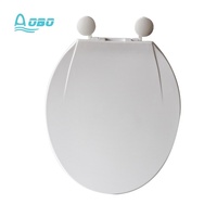 Poids léger facile de conception de couleur blanche de siège des toilettes de pp avec le petit prix pour l'usage public