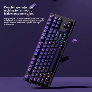 Polar Day – capuchons <span class=keywords><strong>de</strong></span> touches PBT personnalisés à impression latérale, dégradé transparent, 134 touches, ensemble complet pour clavier mécanique, personnalisable, DIY - Product Image 2