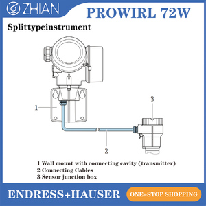 Nuevo Medidor de Flujo de Gas Endress+Hauser E+H Prowirl 72W Original, Tipo Abrazadera, DN15-DN150, Sensor de Flujo - Product Image 6