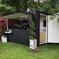 Kiosque mobile léger et économique pour petite snack-bar, café, ou mini-restaurant rapide en conteneur de 10 pieds
